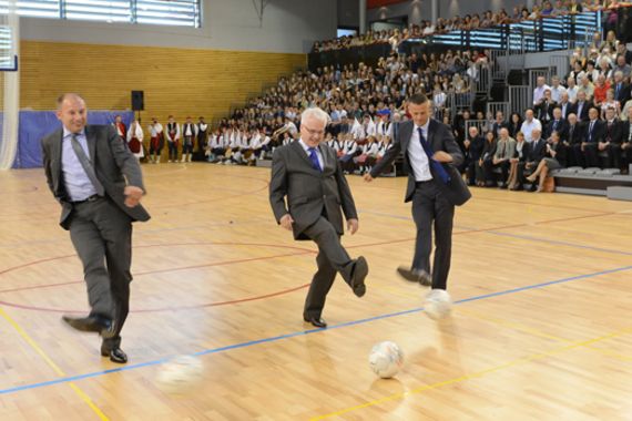 Predsjednik Ivo Josipović svečano otvorio sportsku dvoranu u Pazinu