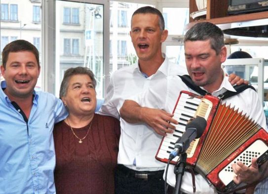Serđo Valić, Nevija Grgorinić, Valter Flego i Boris Miletić