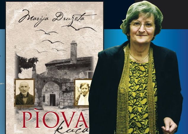 Marija Družeta i naslovnica knjige