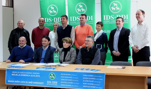 Predsjedništvo IDS-a Poreč i kandidati za izbore za mjesne odbore