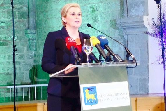 Kolinda Grabar Kitarović: Istra je prva regija u Hrvatskoj koja je počela misliti europski