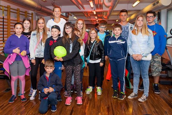 Tenisačica Victoria Azarenka na pripremama u Novigradu