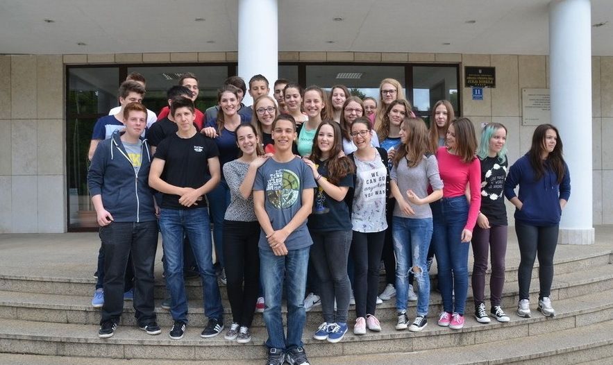 Patrik Matošević s kolegama iz pazinske Gimnazije i strukovne škole (foto: 24sata)