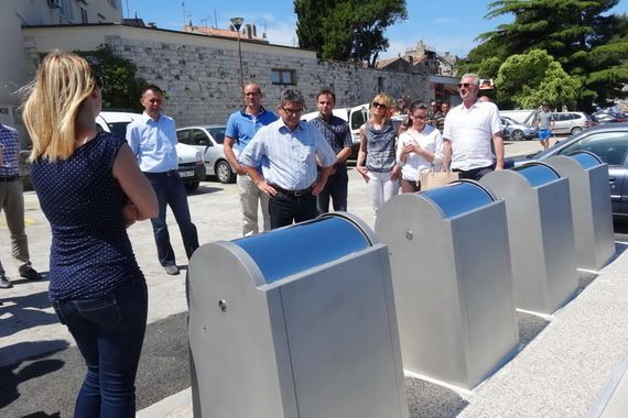 Podzemni spremnici za odlaganje otpada za ljepši izgled Poreča