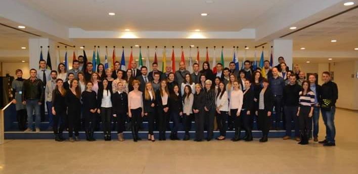 Studenti u zgradi EU parlamenta
