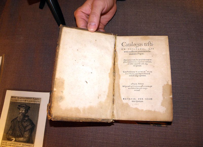 Originalna knjiga Matije Vlačića Ilirika „Katalog svjedoka istine“