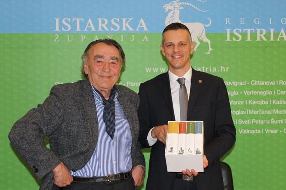 Župan Flego primio istaknutog književnika Milana Rakovca 
