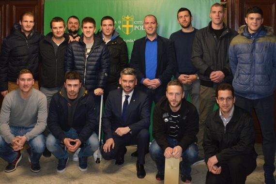 Šijana Spartansi na prijemu kod gradonačelnika Pule