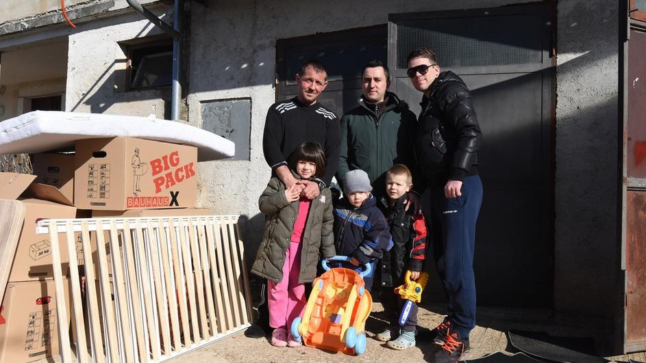 Denis Biondas s obitelji Marinić 