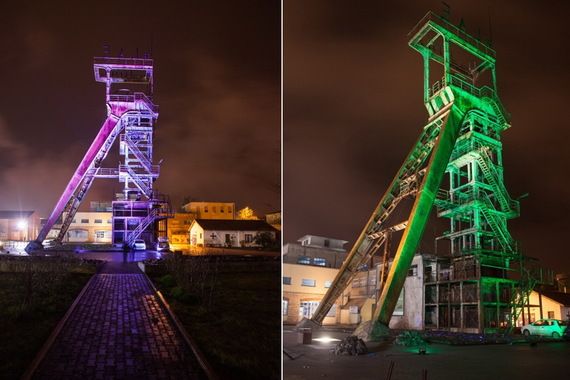 U Labinu osvijetljeni rudarski šoht i Spomenik rudaru