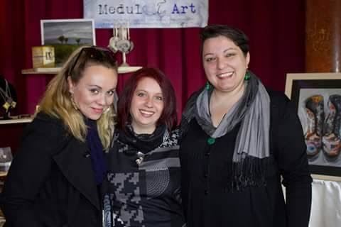 Maja Čerljenko, Martina Rojnić i predsjednica udruge Ivana Demarin