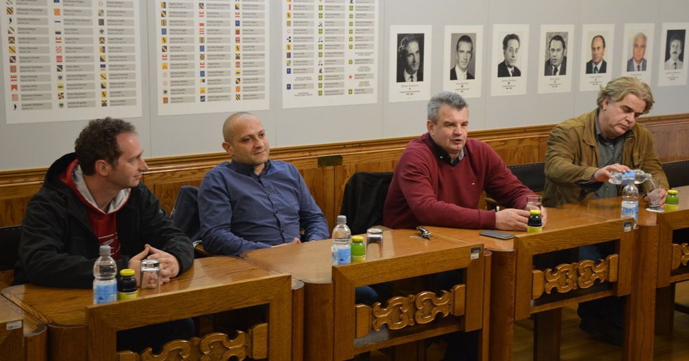 Predstavnici Hrvatskog boksačkog saveza na prijemu u Gradu