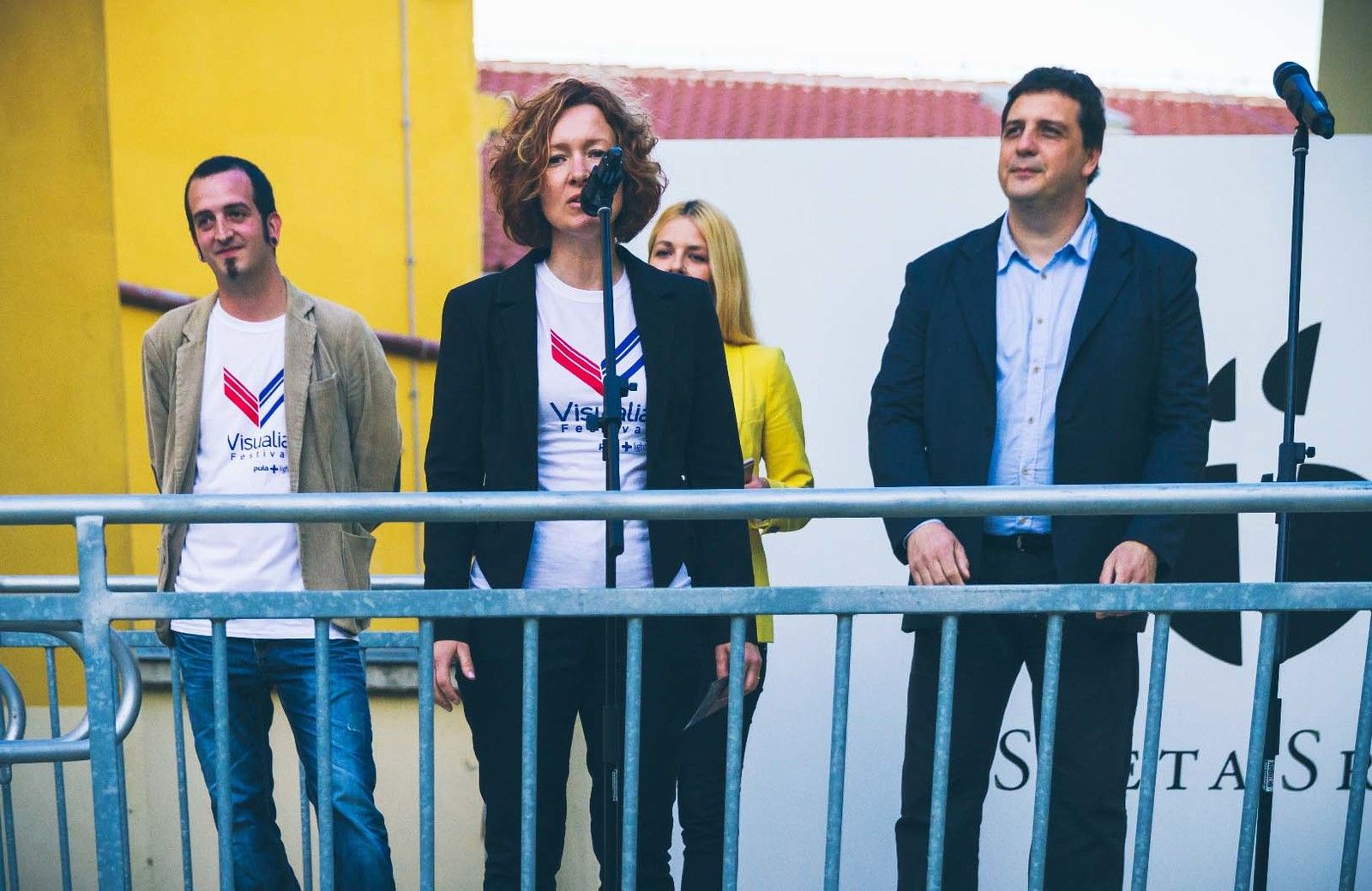 Marko Bolković, direktor festivala Visualia, Sanja Cinkopan Korotaj iz TZG Pule, Jasmina Nina Kamber i Darko Komšo