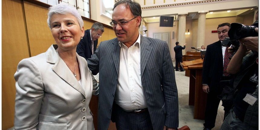 Jadranka Kosor i Damir Kajin (foto: RTL) 
