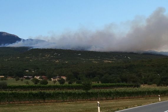 Udari groma izazvali dva požara na Učki