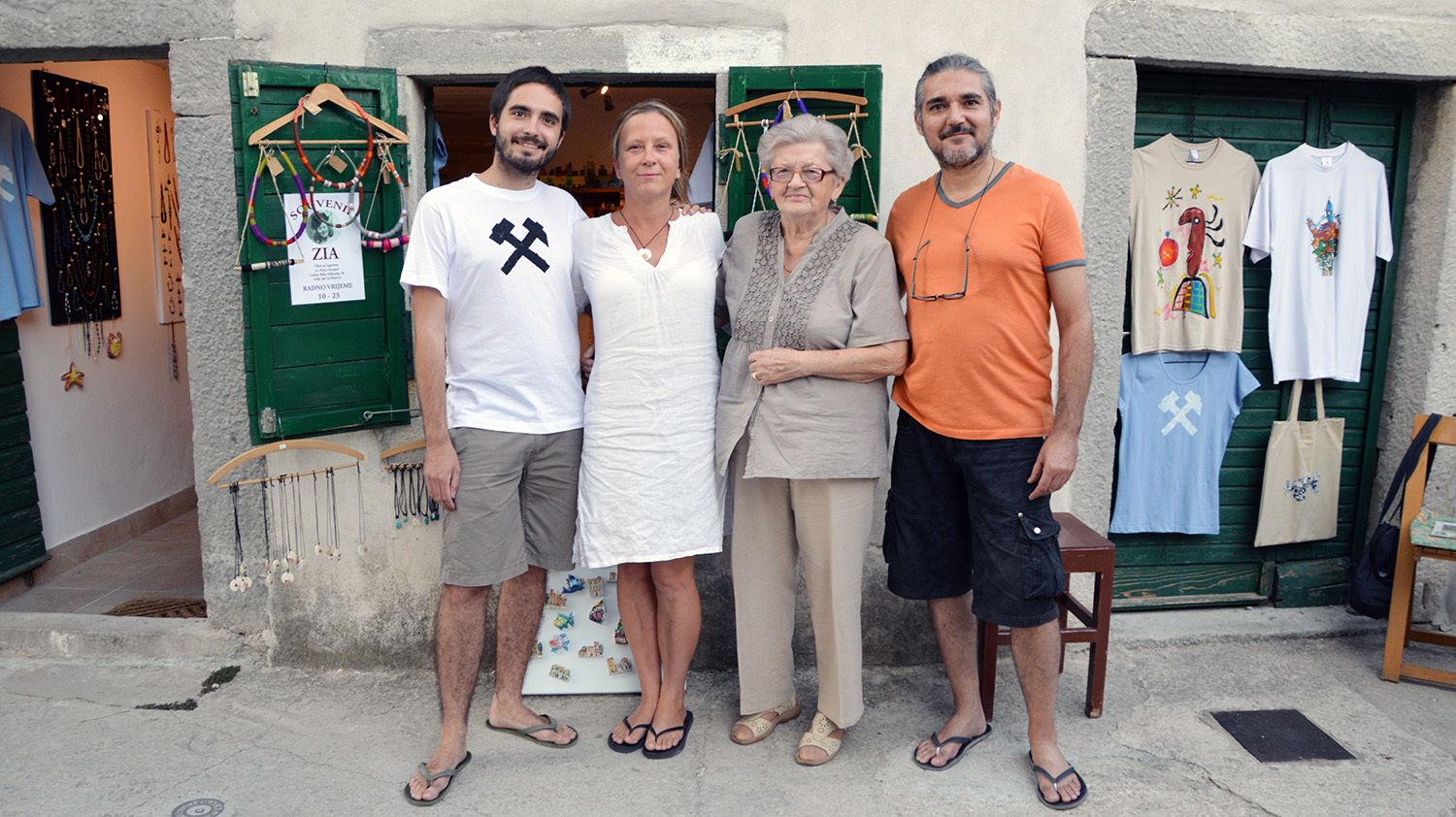 Jan Franjul, Anica Franjul, Nada Verbanac i Aleks Franjul