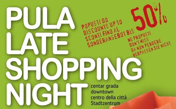 U petak u Puli noćni shopping uz popuste i zabavu