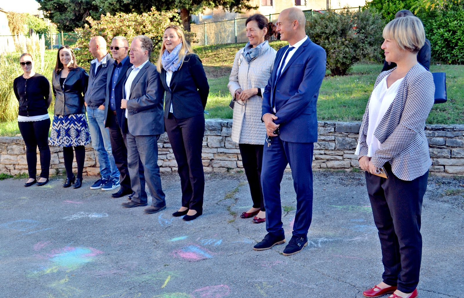 Gradonačelnik Umaga Vili Bassanese s domaćinima iz umaškog centralnog vrtića