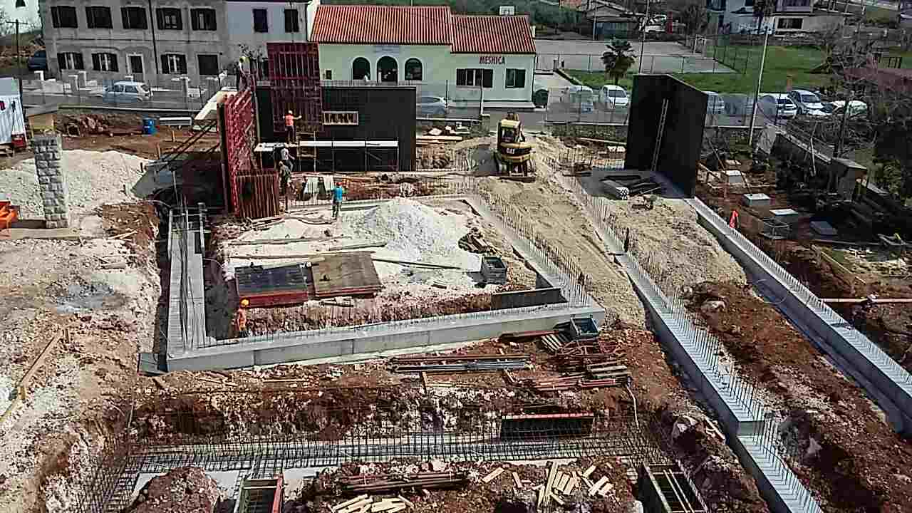 Gradilište škole u Žbandaju