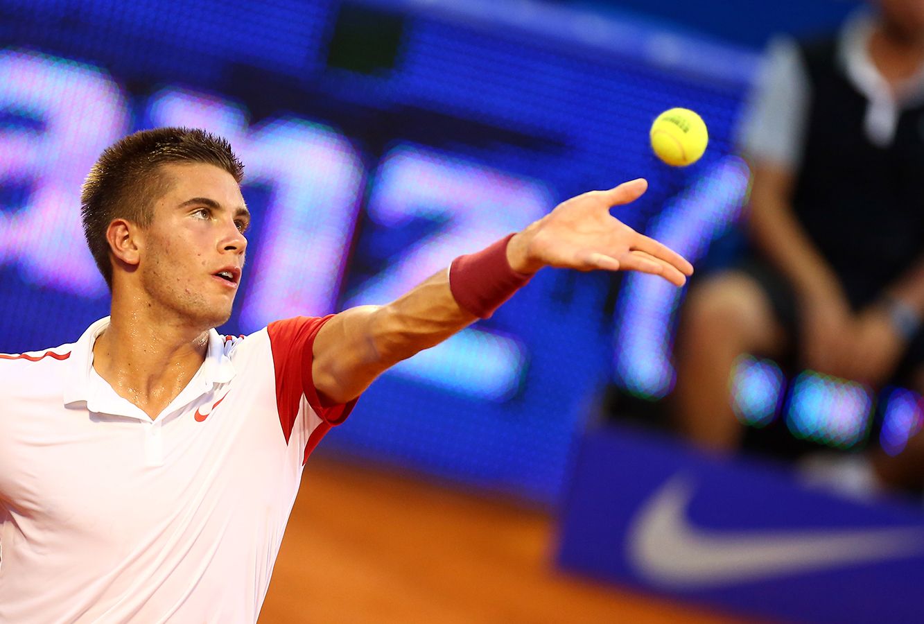 U Umagu je Borna prvi puta igrao u glavnom ždrijebu nekog ATP turnira (foto: Slavko Midžor/PIXSELL)