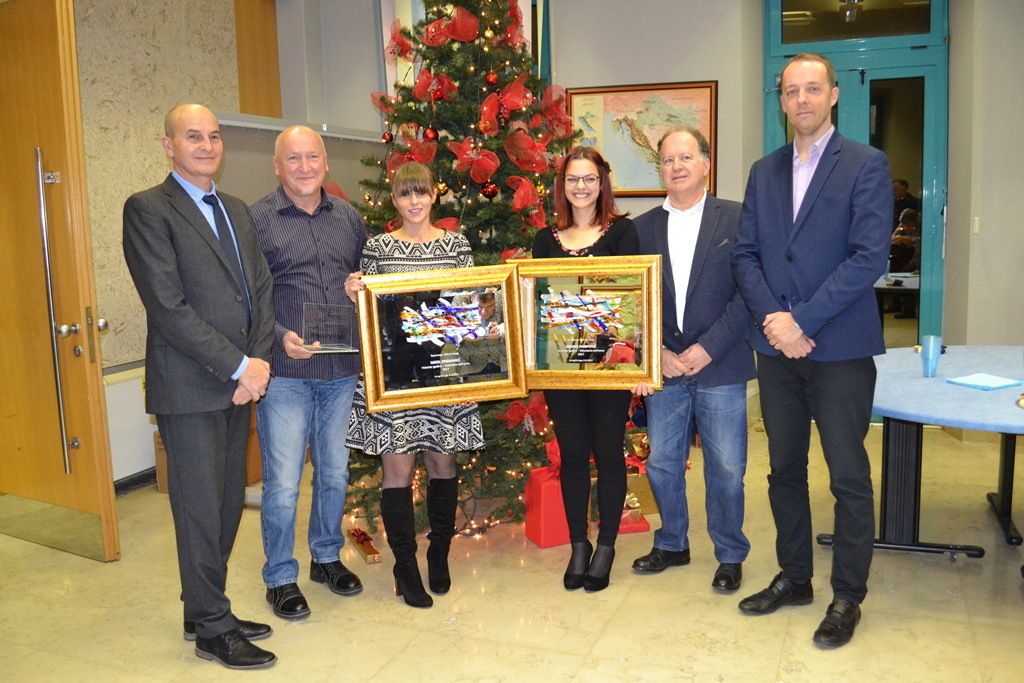 Ariana Paripović, Nikol Krizmanić i Roberto Nemaz s gradskim čelnicima