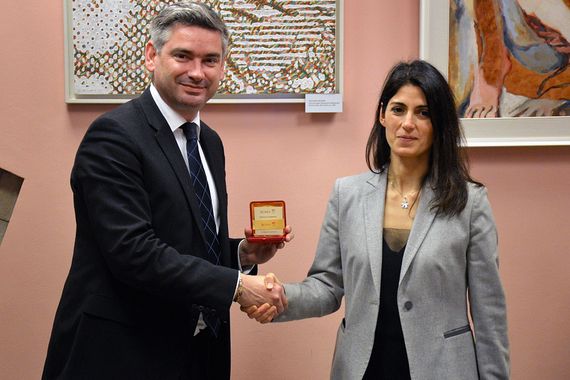 Gradonačelnik Boris Miletić na susretu s gradonačelnicom Rima
