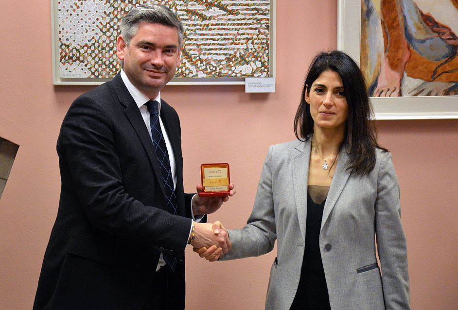 Boris Miletić i Virginia Raggi