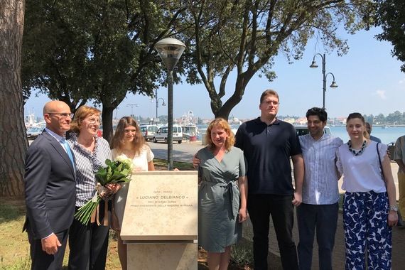 Umag nazvao park po prvom istarskom županu Lucianu Delbiancu