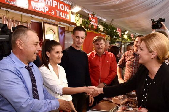 Predsjednica otvorila Festival terana i tartufa te posjetila Sajam pršuta