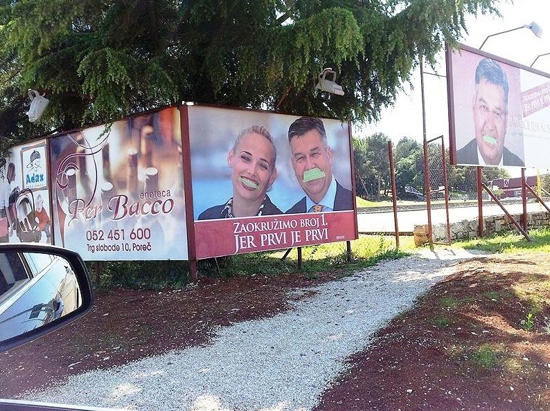 Borba plakatima na Poreštini ne prestaje