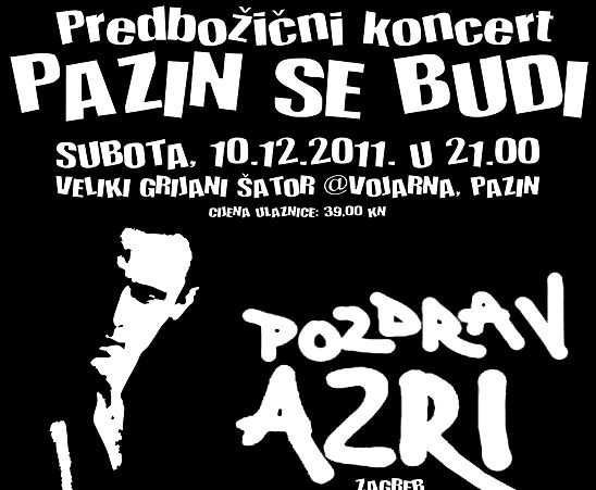 Klub mladih Pazin organizira predbožićni koncert Pazin se budi