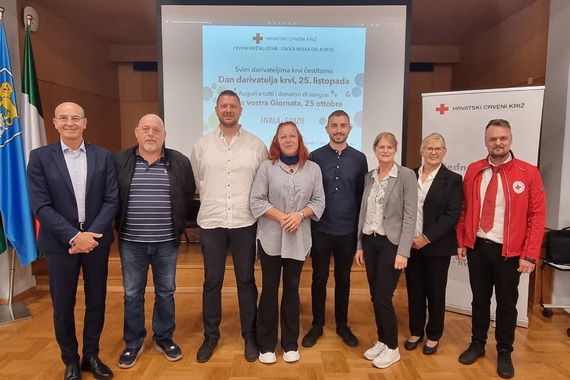 Umaški gradonačelnik Vili Bassanese primio jubilarne darivatelje krvi