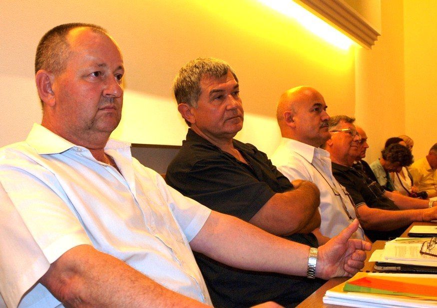 Renato Kalac, Stjepan Gabrić, Ivan Bubić i Viktor Lakoseljac na sjednici Gradskog vijeća