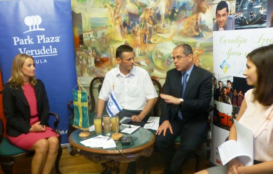 Elena Puh Belci, Valter Flego, Yossi Amrani i Dorotea Kolić nas medijskoj konferenciji