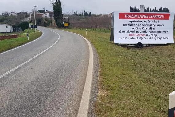 Usred Istre osvanuo vrlo neobičan plakat u kojem se traži - isprika