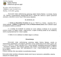 Rješenje Općine Barban o uklanjanju otpada