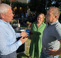 Ezio Pinzan sa supružnicima Miletić