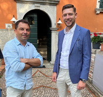 Kristijan Damijanić i predsjednik Vinistre, Luka Rossi.
