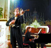 Stefan Milenković i Lidia Caenazzo na koncertu 2002. u Rovinju