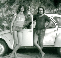 Ivan Habunek i Slavko Pintarić na vrhu Švalbine ulice
