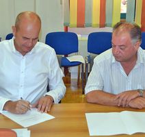 Vili Bassanese i predsjednik Upravnog vijeća JVP-a Fulvio Valenta