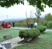 Polaganje cvijeća na mjestu pogibije Kristijana Ladavca i suboraca
