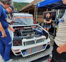 Ispod šasije 'jugića' slovenske vozačice Sanje Smrdelj krije se motor lancije delte HF integrale sa 350 konjskih snaga (Foto: Siniša Žulić)