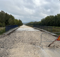 Radovi na cesti za Ponte Porton kod mosta Antonci