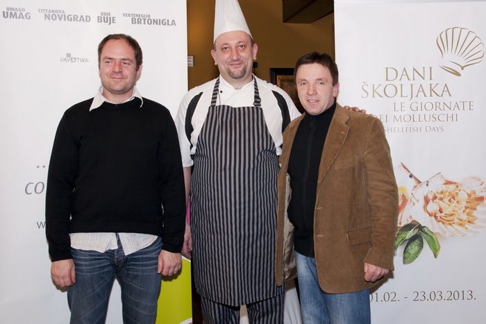 Uljar Ante Babić, chef Navigare Robert Marenjak i vinar Gianfranco Kozlović