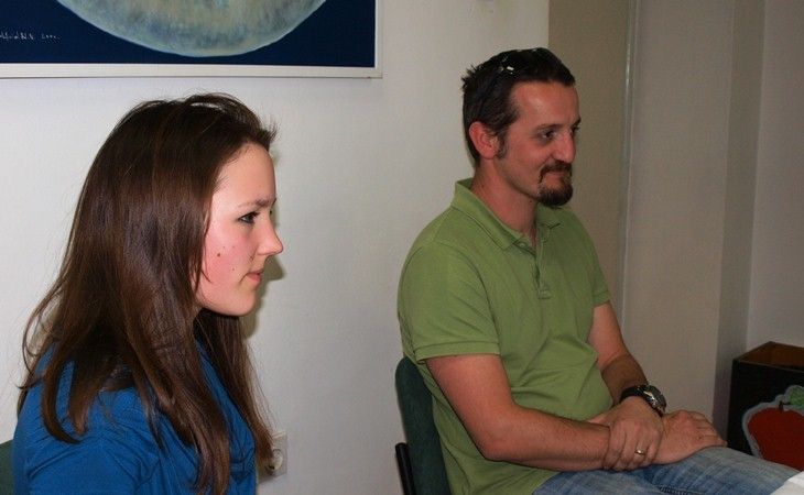 Jelena i njen mentor Veljko Ferenčak