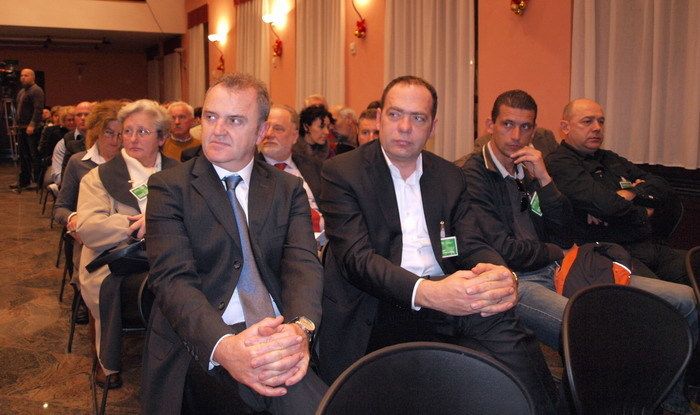IDS-ov ministar Veljko Ostojić i Klaudio Vitasović, gradonačelnik Vodnjana