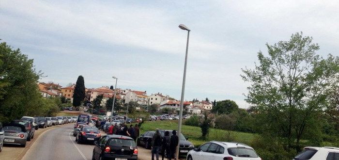 Prometna gužva na rovinjskim ulicama