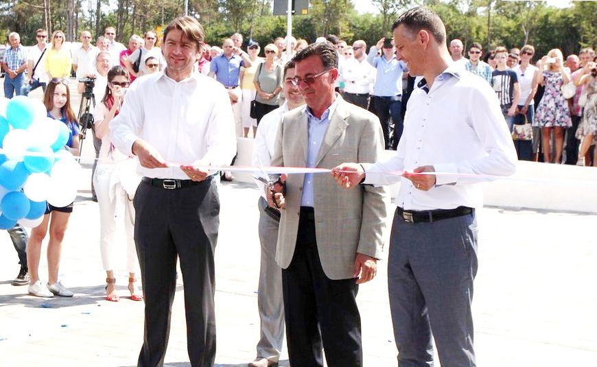Ministar Darko Lorencin, Branko Kovačić i župan Valter Flego