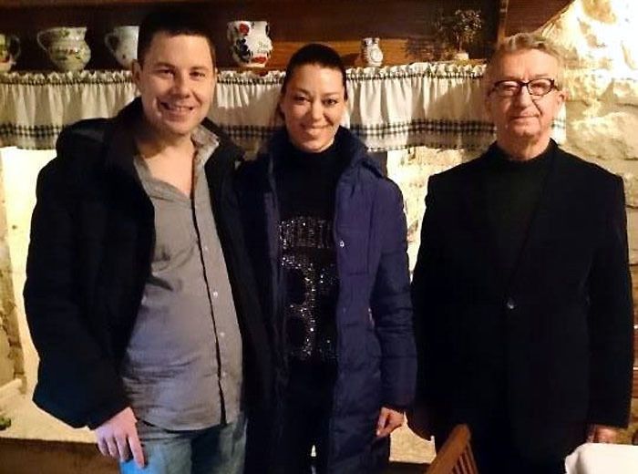 Serđo Valić, Maja Šarić i mons Ivan Milovan
